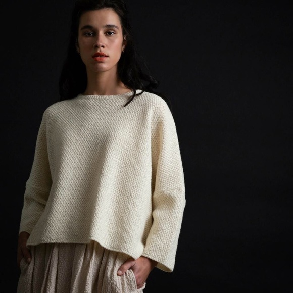 ichi antiquites Sweaters - Ichi Antiquites white pullover sweater